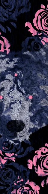 Free bear bookmarks for adults featuring a hidden gray bear